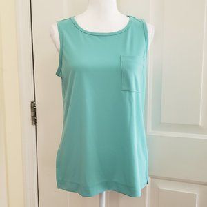 NWT Ann Taylor Factory Teal Sleeveless Top Size S